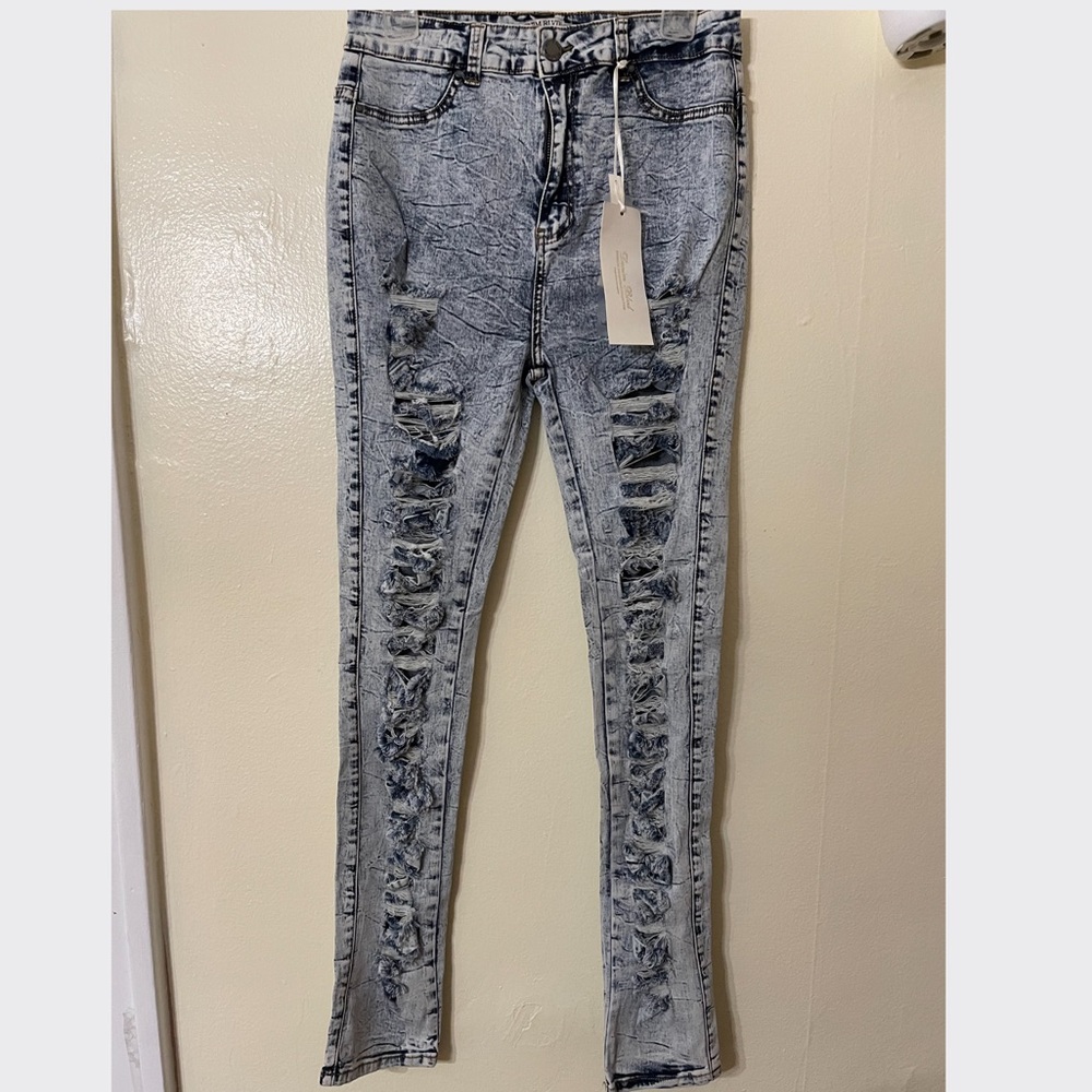 Iris brand jeans Light wash with rips size 11